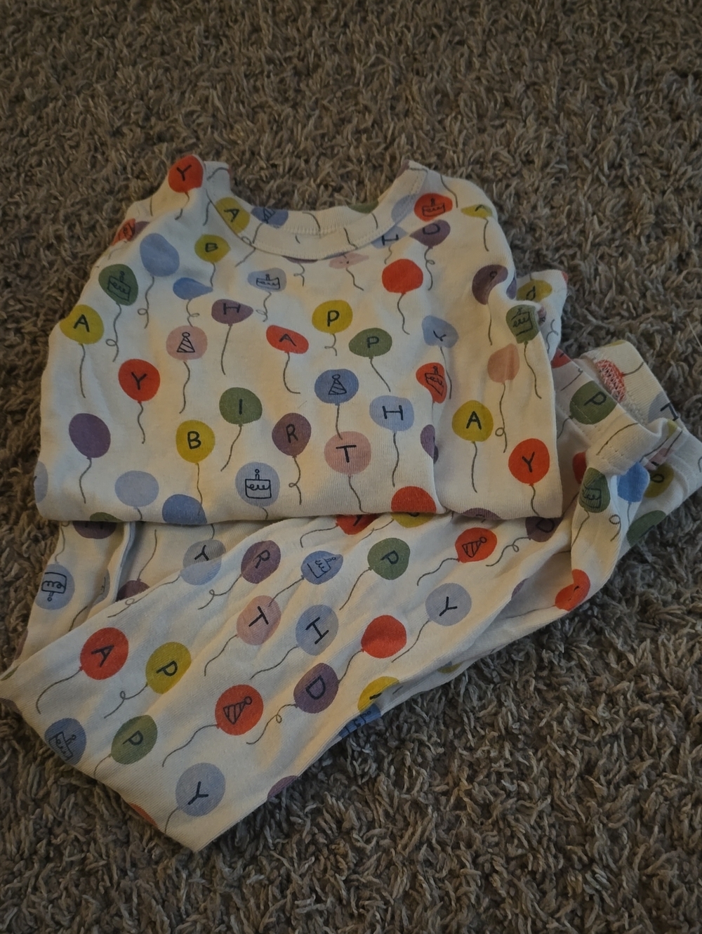 GAP Kids Pajama Set with Birthday Balloons